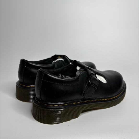 Dr. Martens Junior Polley Mary Jane in Black T Lamper - Picture 4 of 9